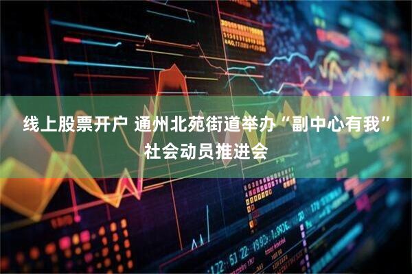 线上股票开户 通州北苑街道举办“副中心有我”社会动员推进会