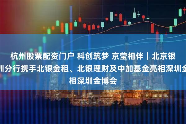 杭州股票配资门户 科创筑梦 京莹相伴｜北京银行深圳分行携手北银金租、北银理财及中加基金亮相深圳金博会